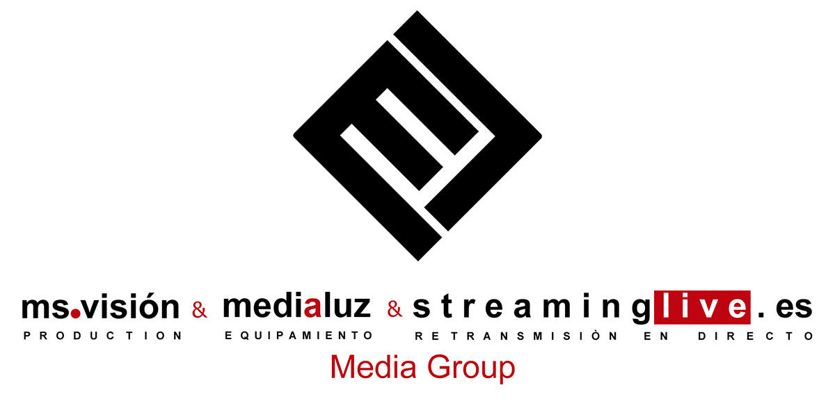 msvision logotipo Medialuz Group con las empresas msvison y streaminglive.es