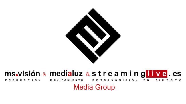 msvision logotipo Medialuz Group con las empresas msvison y streaminglive.es